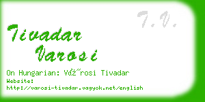 tivadar varosi business card